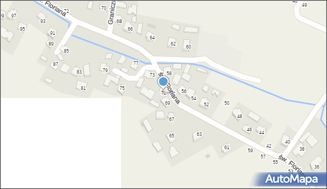 Ilkowice, św. Floriana, 71, mapa Ilkowice