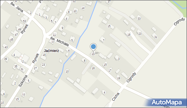 Jaćmierz, św. Michała, 11, mapa Jaćmierz