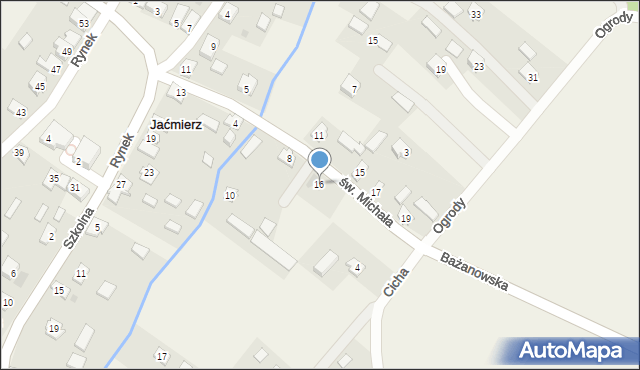 Jaćmierz, św. Michała, 16, mapa Jaćmierz