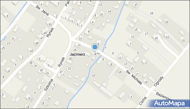 Jaćmierz, św. Michała, 4, mapa Jaćmierz