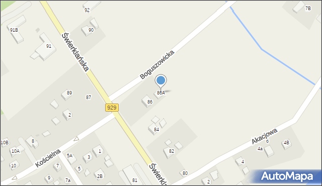 Jankowice, Świerklańska, 86A, mapa Jankowice