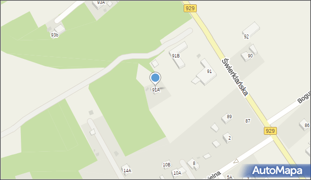 Jankowice, Świerklańska, 91A, mapa Jankowice