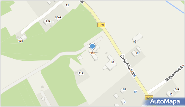 Jankowice, Świerklańska, 91B, mapa Jankowice