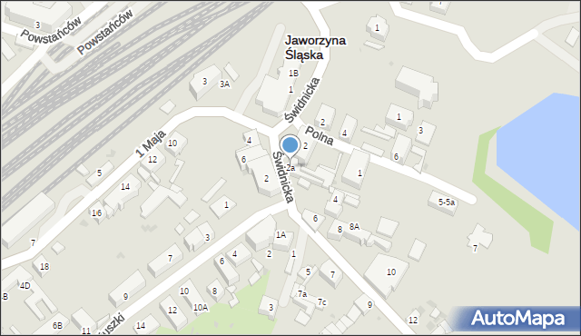 Jaworzyna Śląska, Świdnicka, 2a, mapa Jaworzyna Śląska