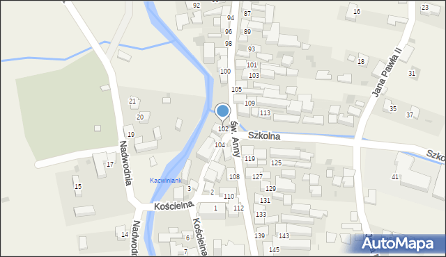 Kacwin, św. Anny, 102, mapa Kacwin
