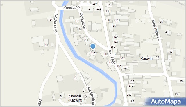 Kacwin, św. Anny, 116, mapa Kacwin