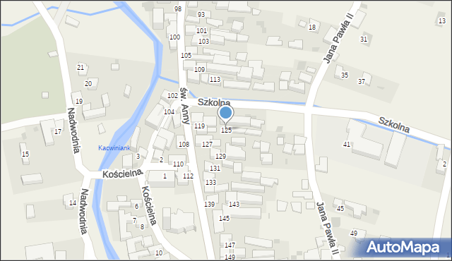 Kacwin, św. Anny, 125, mapa Kacwin