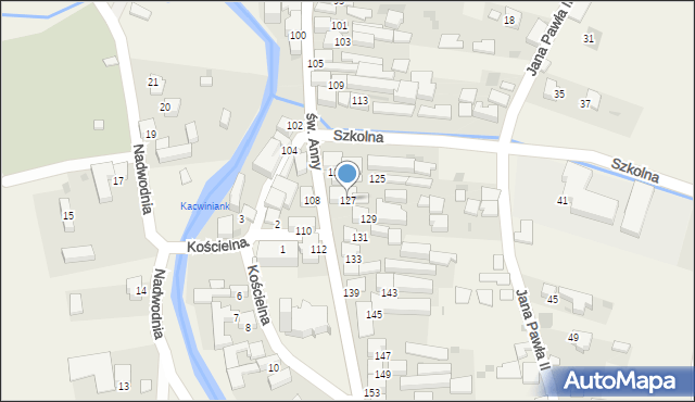 Kacwin, św. Anny, 127, mapa Kacwin