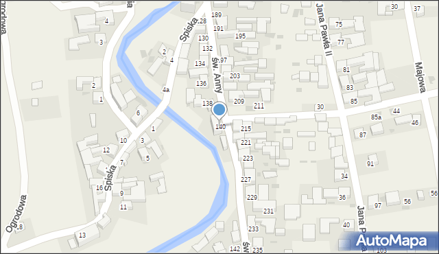 Kacwin, św. Anny, 140, mapa Kacwin