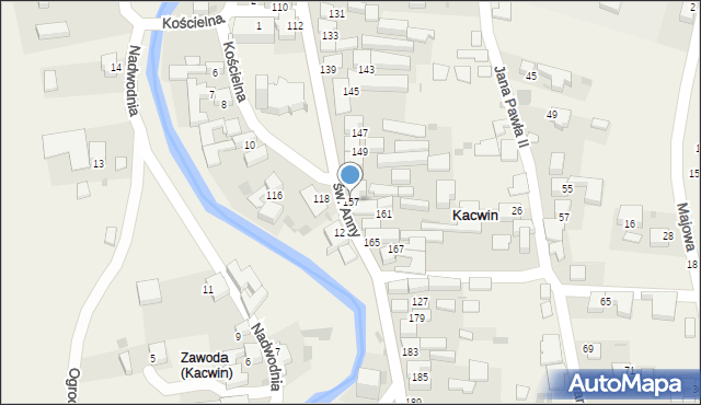 Kacwin, św. Anny, 157, mapa Kacwin