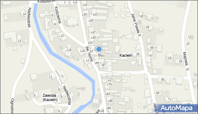 Kacwin, św. Anny, 163, mapa Kacwin