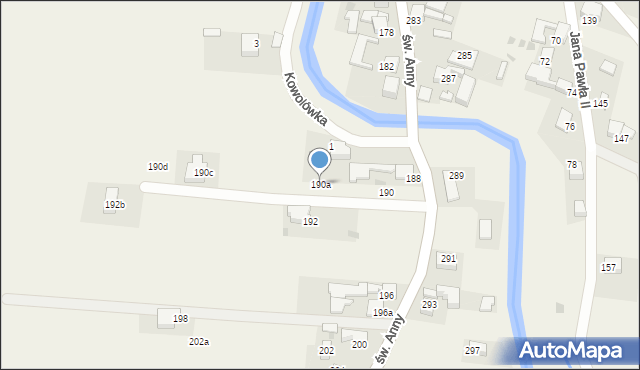 Kacwin, św. Anny, 190a, mapa Kacwin