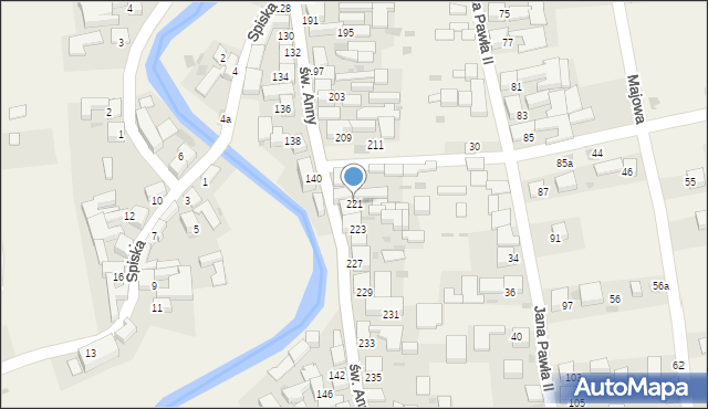 Kacwin, św. Anny, 221, mapa Kacwin