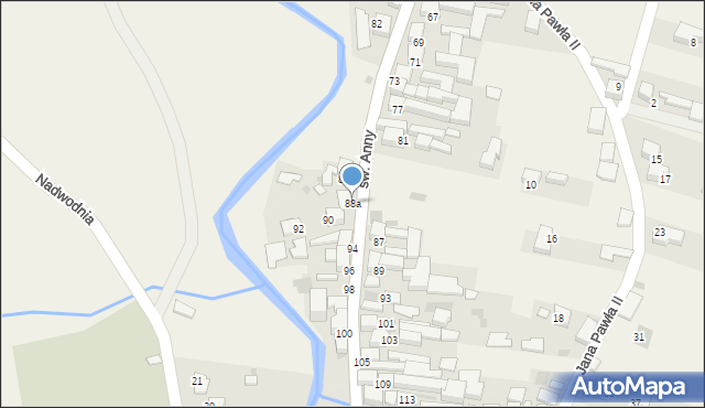 Kacwin, św. Anny, 88a, mapa Kacwin