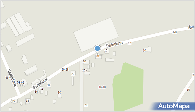 Kalisz, Świetlana, 18, mapa Kalisza