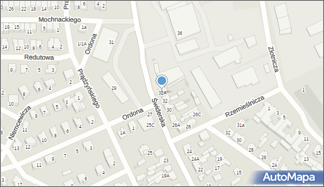 Karczew, Świderska, 32A, mapa Karczew