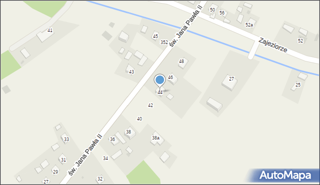 Kępie Zaleszańskie, św. Jana Pawła II, 44, mapa Kępie Zaleszańskie