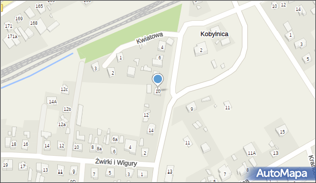 Kobylnica, Swarzędzka, 10, mapa Kobylnica