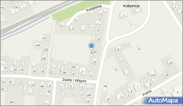 Kobylnica, Swarzędzka, 12, mapa Kobylnica