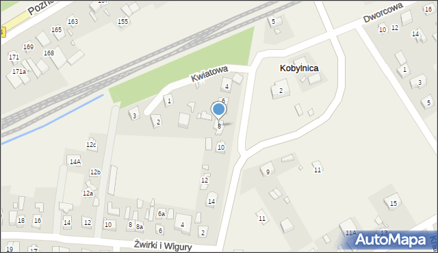 Kobylnica, Swarzędzka, 8, mapa Kobylnica