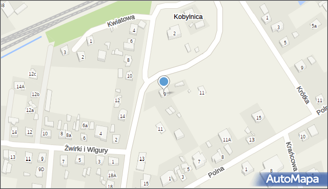 Kobylnica, Swarzędzka, 9, mapa Kobylnica