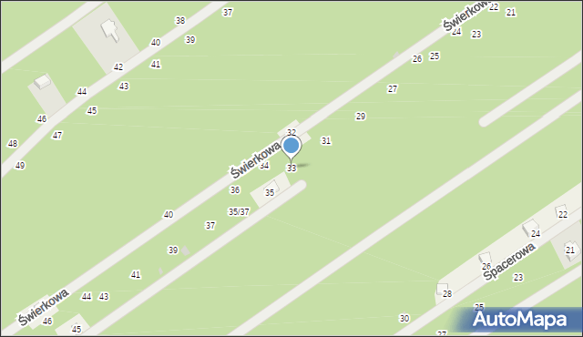 Kolonia Karczmy, Świerkowa, 33, mapa Kolonia Karczmy