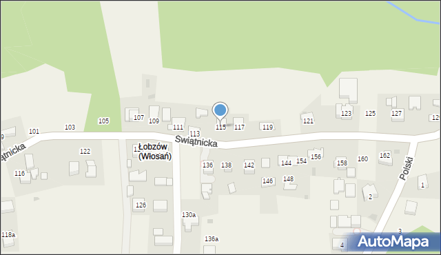Konary, Świątnicka, 115, mapa Konary