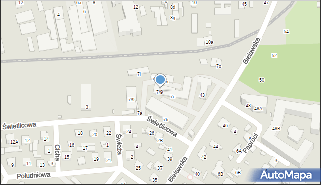 Konstancin-Jeziorna, Świetlicowa, 7/9, mapa Konstancin-Jeziorna