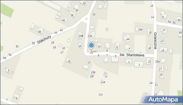 Koszyce Wielkie, św. Stanisława, 12, mapa Koszyce Wielkie