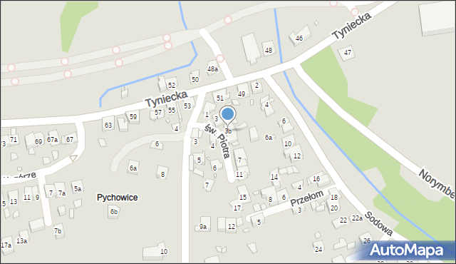 Kraków, św. Piotra, 3b, mapa Krakowa