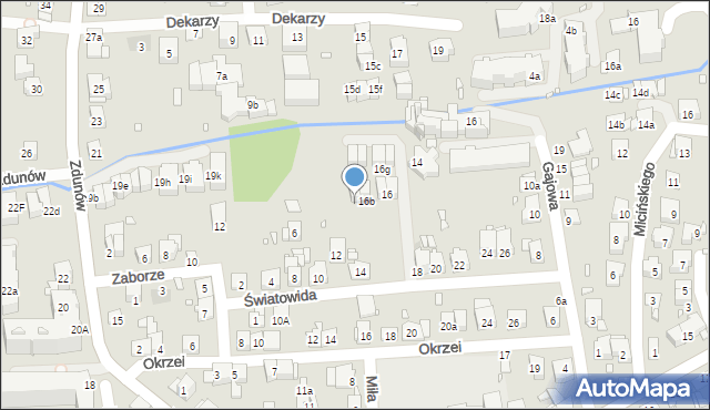 Kraków, Światowida, 16c, mapa Krakowa