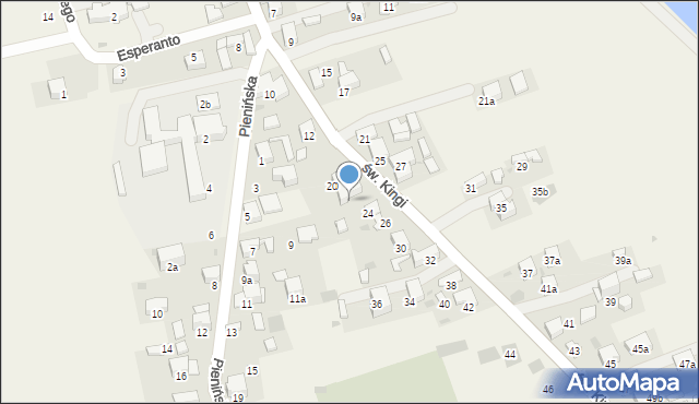 Krościenko nad Dunajcem, św. Kingi, 22, mapa Krościenko nad Dunajcem