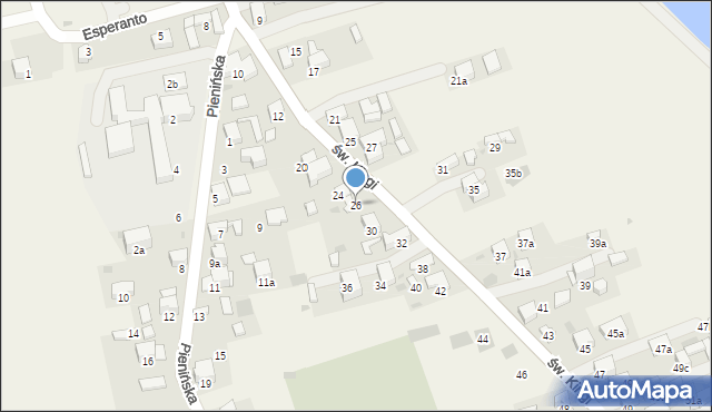 Krościenko nad Dunajcem, św. Kingi, 26, mapa Krościenko nad Dunajcem