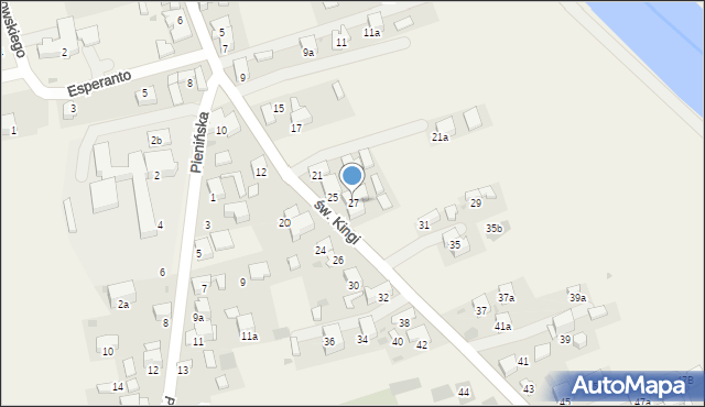 Krościenko nad Dunajcem, św. Kingi, 27, mapa Krościenko nad Dunajcem