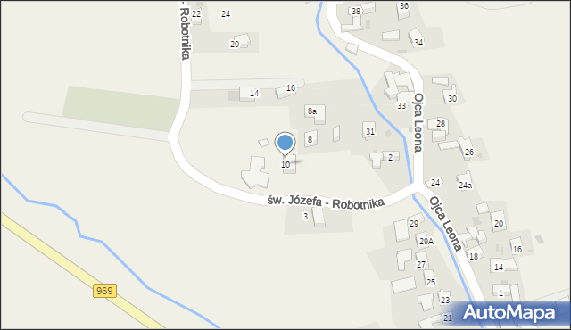 Krośnica, św. Józefa - Robotnika, 10, mapa Krośnica