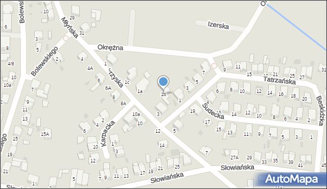 Krotoszyn, Świętokrzyska, 1b, mapa Krotoszyna