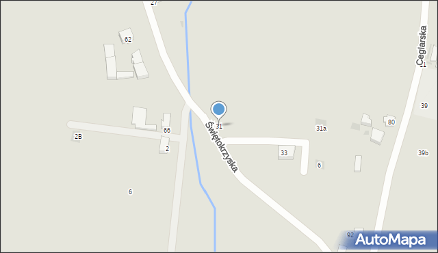 Krotoszyn, Świętokrzyska, 31, mapa Krotoszyna