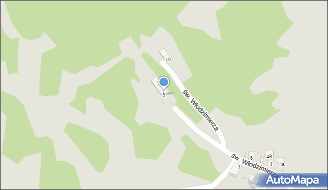 Krynica-Zdrój, św. Włodzimierza, 5, mapa Krynica-Zdrój