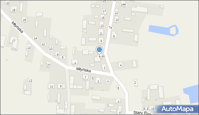 Kuczbork-Osada, Świerkowa, 7, mapa Kuczbork-Osada
