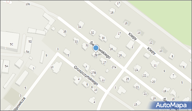 Kutno, Świtkowskiego Jana, ks., 29, mapa Kutno