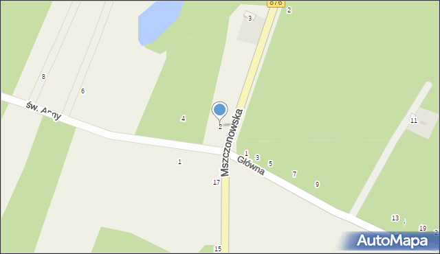 Lasek, św. Anny, 2, mapa Lasek