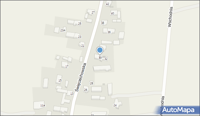 Lasocice, Święciechowska, 30, mapa Lasocice