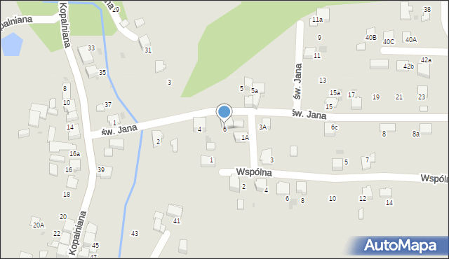 Łaziska Górne, św. Jana, 6, mapa Łaziska Górne