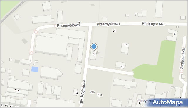 Legnica, św. Wojciecha, 23, mapa Legnicy