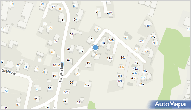 Libertów, św. Floriana, 32, mapa Libertów