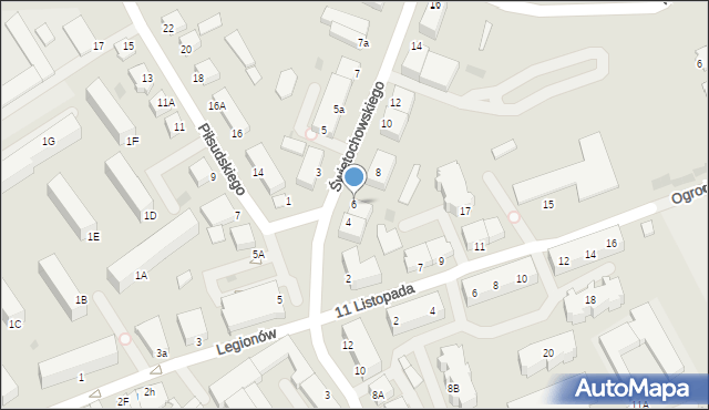 Lidzbark Warmiński, Świętochowskiego Aleksandra, 6, mapa Lidzbark Warmiński