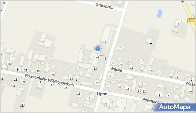 Lipno, św. Królowej Jadwigi, 1b, mapa Lipno