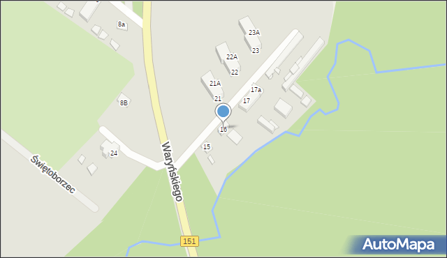 Łobez, Świętoborzec, 16, mapa Łobez