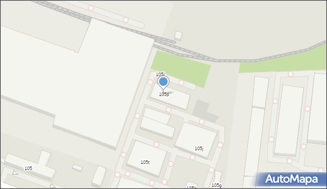 Łódź, św. Teresy od Dzieciątka Jezus, 105p, mapa Łodzi