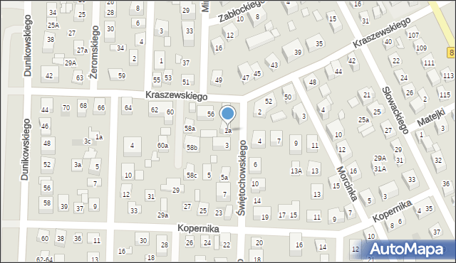 Lublin, Świętochowskiego Aleksandra, 1a, mapa Lublina